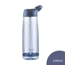 Outdoor Water Bottle with Straw Sports Bottle 1000ML Leak Proof With Lid Eco-friendly Hiking Camping Plastic BPA Free